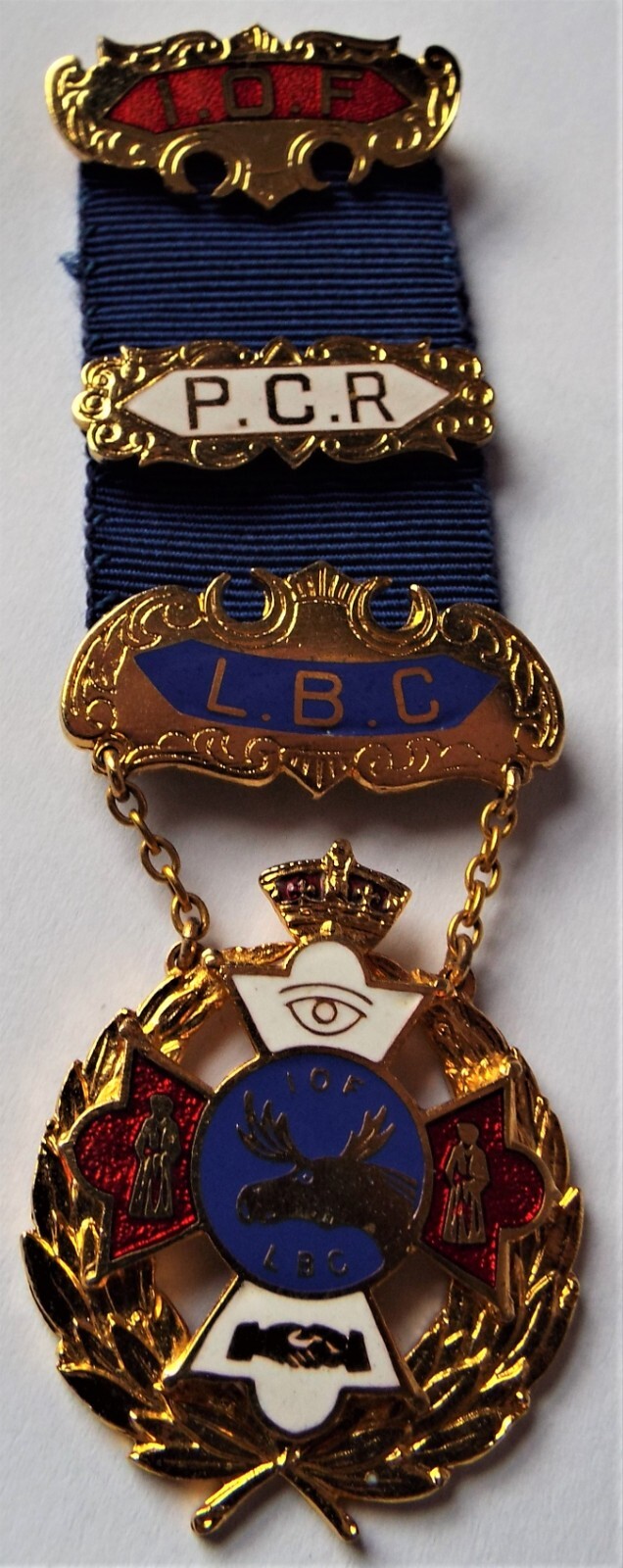 Chief Guest Ribben 1974 INDEPENDENT ORDER OF FORESTERS IOF Past Chief Ranger Medal Jewel ...
