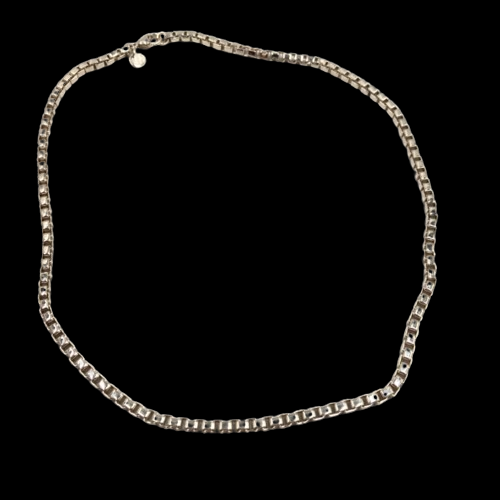 Tiffany & Co. Venetian Box Link Chain Necklace 45cm Silver 925 