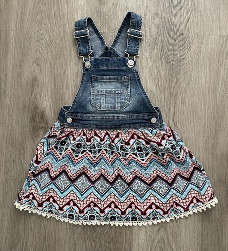 Girls Jordache Denim Bib Overall Dress 