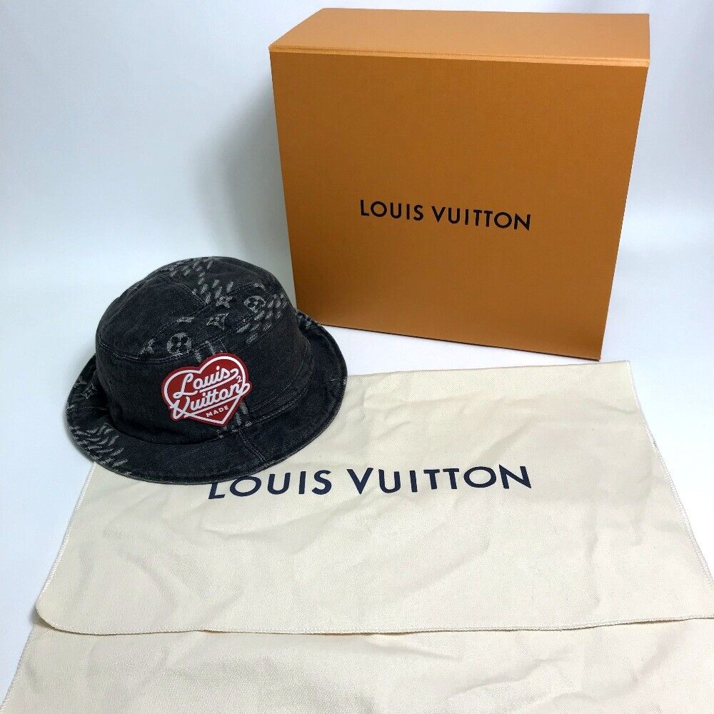 LOUIS VUITTON MP3244 Bonnet Denim LV MADE HUMANMADE NIGO Hat LOUIS VUITTON MP3244 Bonnet Denim LV MADE HUMANMADE NIGO Hat