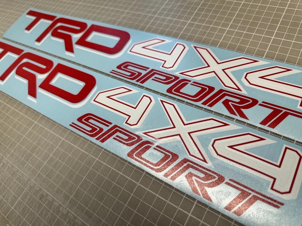 Par (2) calcomanías adhesivas deportivas TRD 4x4 de 22", para Toyota Tundra, Tacoma, 4Runner Foto 4 de 4