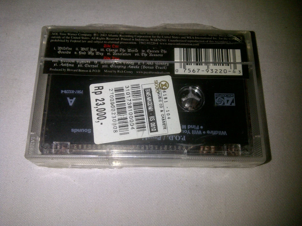 P.O.D - Payable on Death 2003 original indonesia tapes NEW - Image 2 of 4