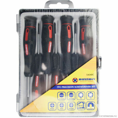 7-TEILIGES PRÄZISIONS-SCHRAUBENDREHER-SET MAGNETISCHER KREUZSCHLITZ SCHLITZ HANDWERKZEUG-KIT ZUHAUSE NEU