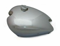 Norton ES2 Easy 2 Aluminium Kraftstofftank Mit Cap Silber