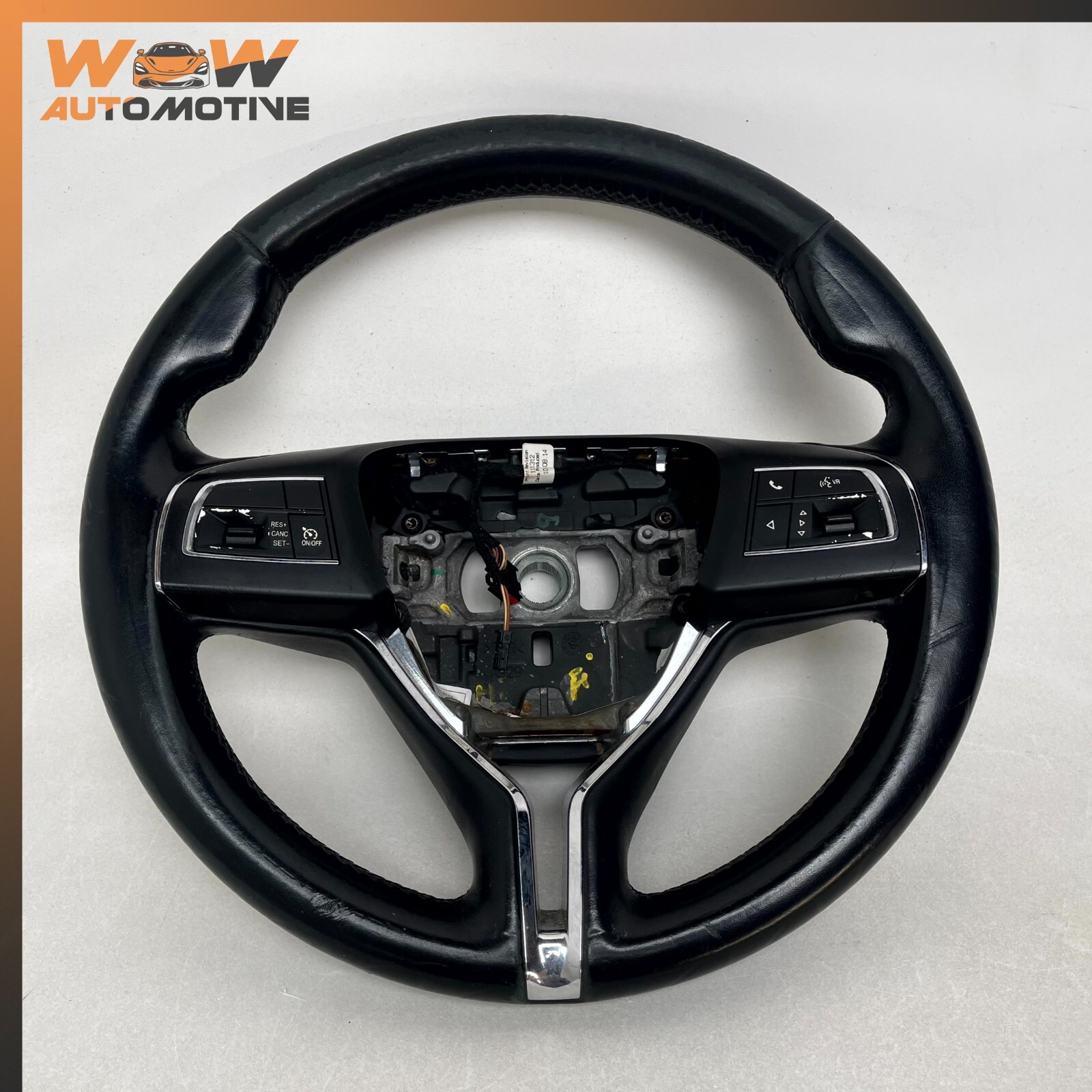 14-17 MASERATI GHIBLI STEERING WHEEL BLACK W/ SWITCHES OEM