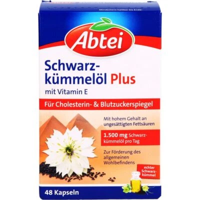 OMEGA PHARMA DEUTSCHLAND GMBH ABTEI Schwarzkümmelöl Plus Kapseln 48 St PZN07043076