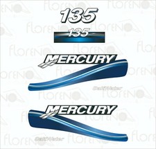 Adesivi Mercury 135 CV Salt Water