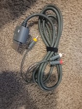 Official Microsoft Xbox 360 Audio Video AV Cable  Works Great  Authentic 