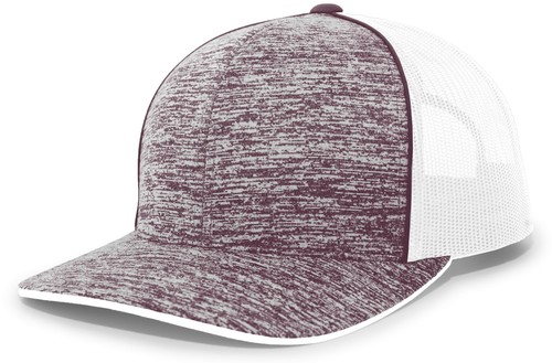 Pacific Headwear 106C Aggressive Heather Trucker Snapback Cap - Picture 8 of 14