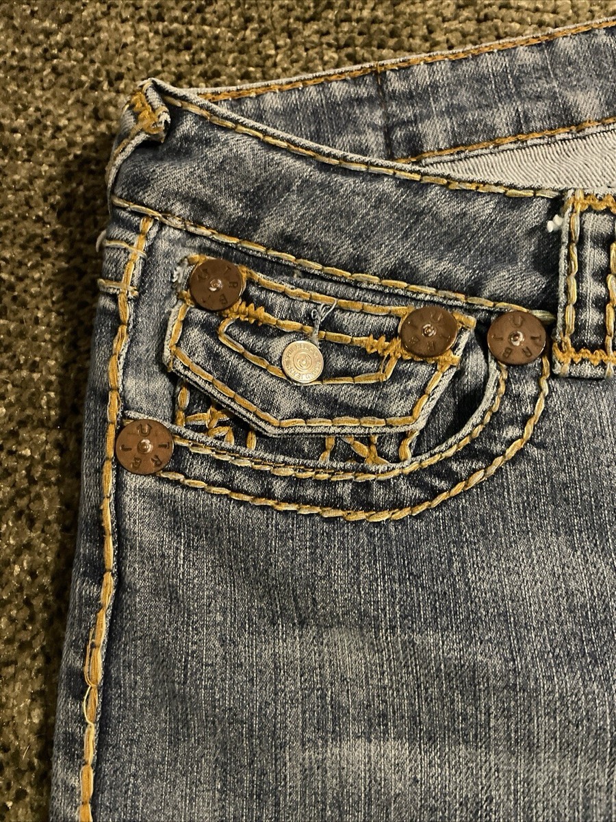 True Religion Jeans Joey Super T Size 31 Cut 600557 Straight True Religion Jeans Joey Super T Size 31 Cut 600557 Straight