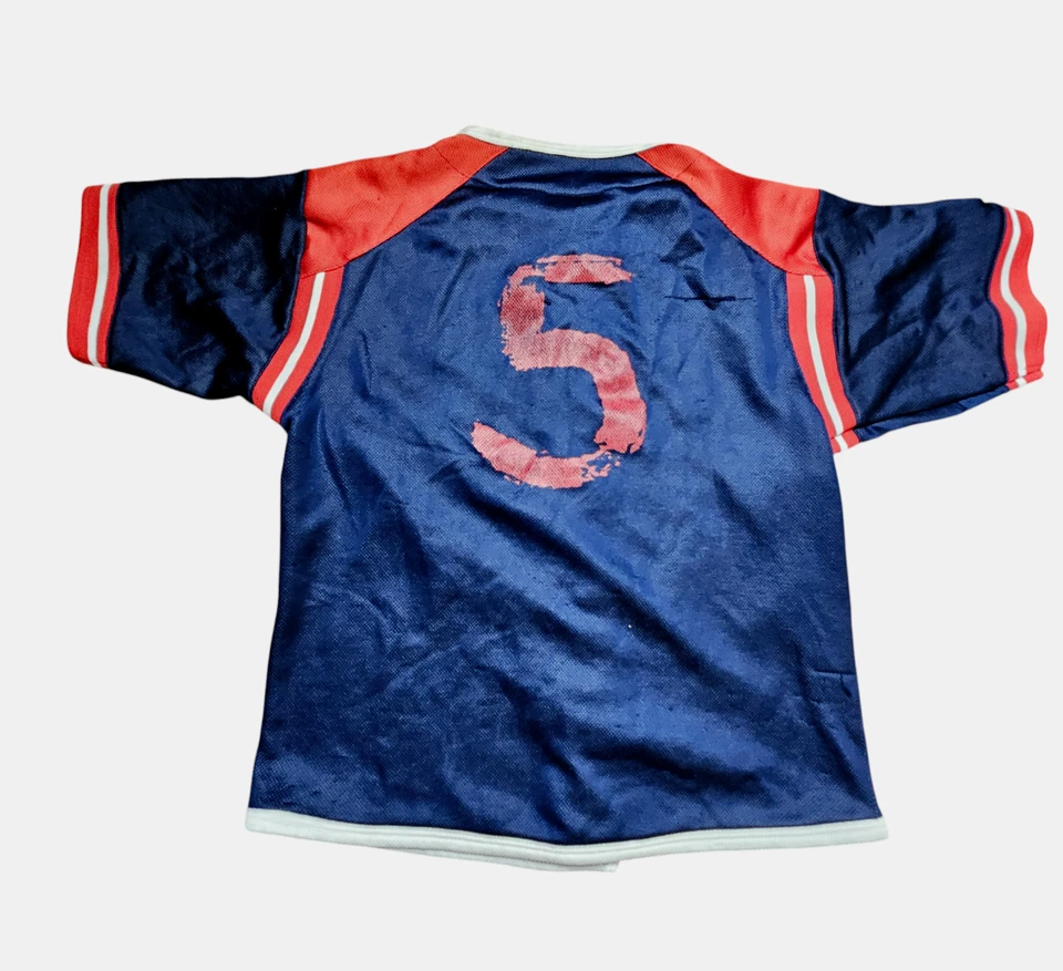 Camisa de beisebol masculina vintage anos 90 Fubu 05 M 12/14 poliéster hip hop rap Y2K - Imagem 2 de 4