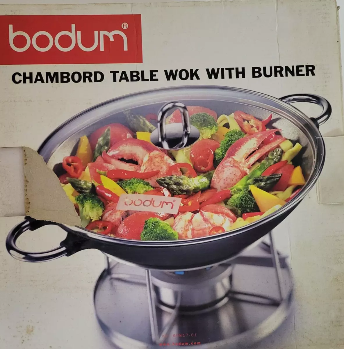 cocina aves de corral Adaptabilidad 'Bodum Wok Chambord Table Wok with Burner Cast Iron NEW in box 11.5" Glass Lid | eBay cocina aves de corral Adaptabilidad 'Bodum Wok Chambord Table Wok with Burner Cast Iron NEW in box 11.5" Glass Lid | eBay