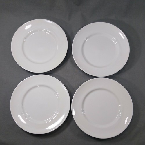 Set di 8 piatti bianchi per insalata Mikasa 8" per hotel e ristorante made in USA - Foto 11 di 12