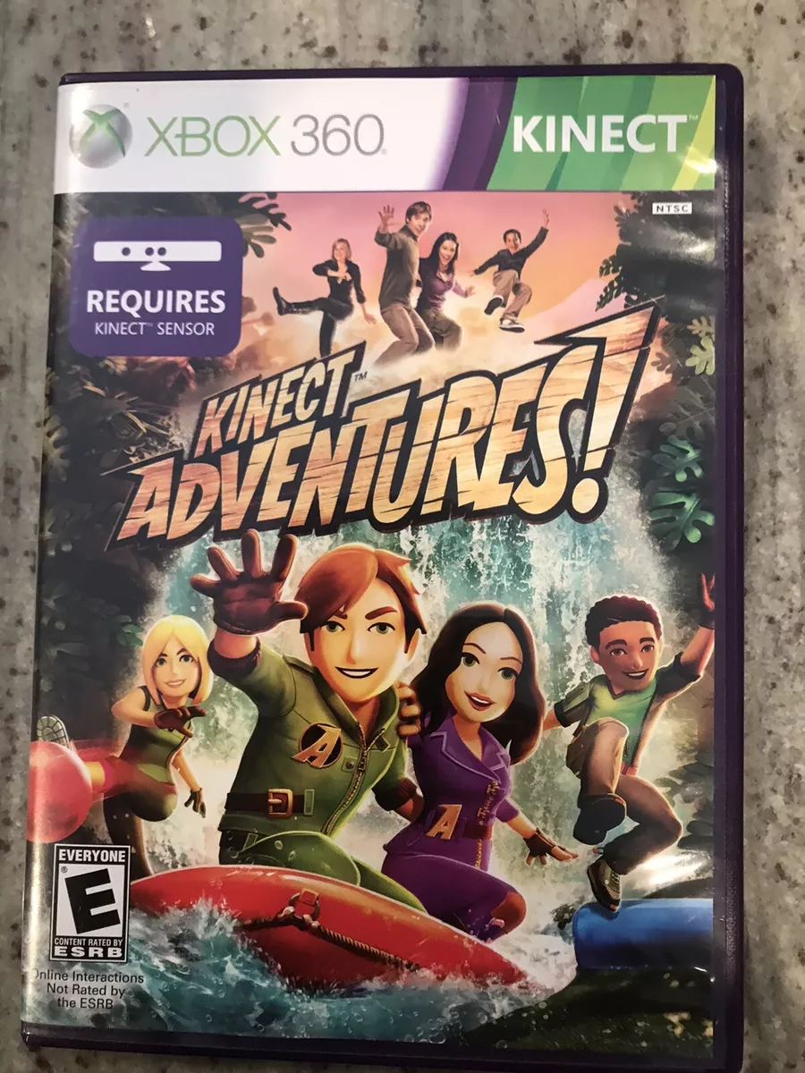 Kinect Adventures! Xbox 360 Microsoft Game Whole Family Fun! Excellent Con