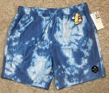 Neff 17 Hot Tub Board Shorts Sz LARGE Swim Trunks Surf Pool Beach Tye Dye Print