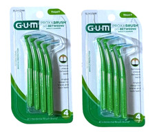 2 4-Packs of GUM Proxabrush Go-Betweens Angle Cleaners Dental Tight Sunstar, G