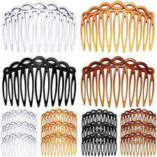 16 Pieces Women Hair Comb Accessories French Hair Side Combs Plastic Twist Decor