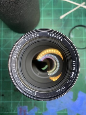 (NEAR MINT) Pentax Super-Multi-Coated SMC Takumar 200mm f/4 M42 Mount