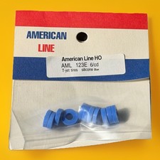12x Aurora or AW Thunderjet 500 Silicone Tires by American Line - Lt Blue - NEW