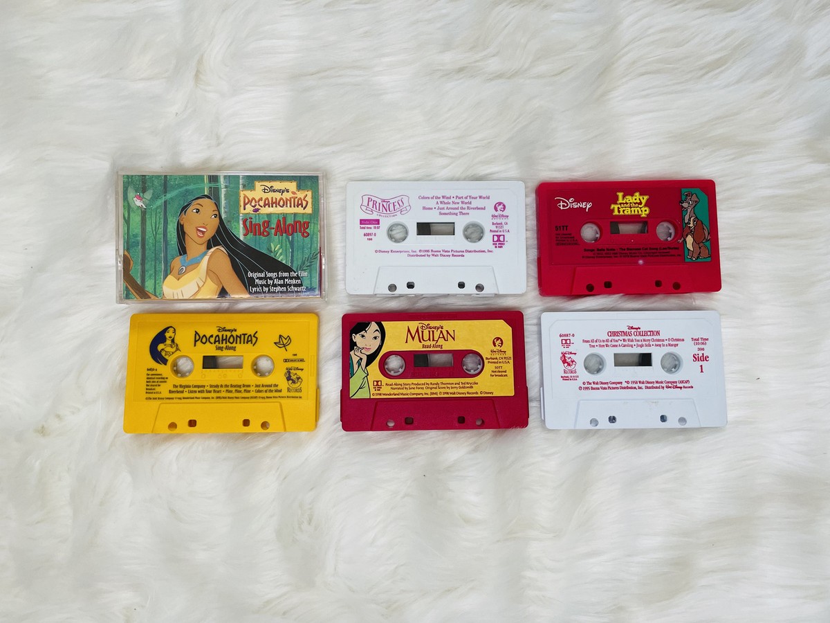 DISNEY Rare Vintage CASSETTE TAPES BUILD UR OWN LOT Princess Bambi