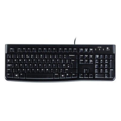 Logitech K120 Corded USB Keyboard black