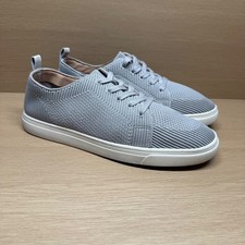 Lucky Brand Laddix Gray Knit Sneakers Shoes Womens Size 9.5 Grey Lace Up Comfort