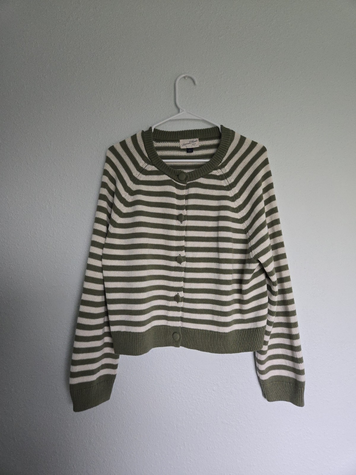 Cottage Core Universal Thread Striped Cardigan Sw… - image 1