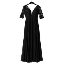 JJ's House Black Sequin Lace Evening Gown Mother of Bride/Groom   Size 10