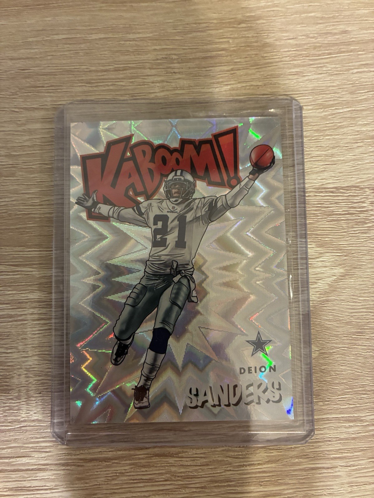 2021 Panini Absolute Football Kaboom! Deion Sanders K40 Dallas Cowboys Hologram