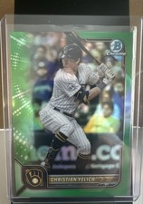 2022 Bowman Chrome - Christian Yelich #31 Green Refractor /99