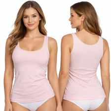 Sloggi Go Tank Top Womens Undershirt Tank Top Cotton Light Pink