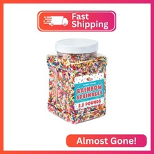 A Great Surprise Rainbow Sprinkles - 2.2 Pounds - Bulk Rainbow Jimmies for Cooki
