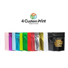 14g Custom Printed 5.5x7.75in Mylar Bags Odor Proof Resealable For Candy