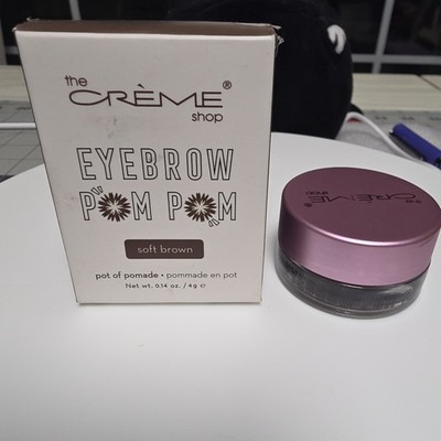 Lot Of 3 The Creme Shop Eyebrow Pom Pom Pomade Long Lasting SOFT BROWN .14  oz