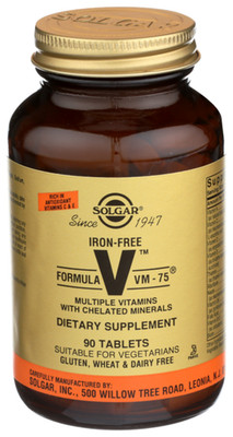 Solgar Formula VM-75 Tablet Iron Free EXP 04/28