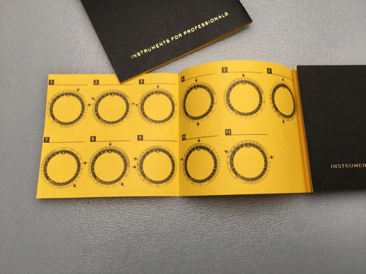 Breitling Instrucciones Slide Rule Calculadora AB0121 B01 Navitimer