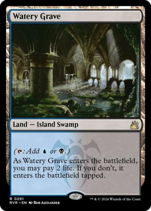 Watery Grave -Foil Near Mint MTG Ravnica Remastered