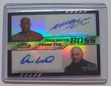 Anderson Silva & Dana White  Auto /25 Thoughts from the Boss - 2012 Topps Finest