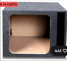2 Single 15" Vented Square Sub Box"s Enclosure fits Kicker L7 Subwoofer