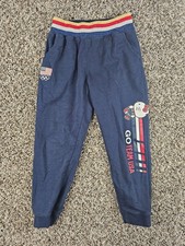 Hello Kitty Joggers Girls Sz S Red White Blue Go Team USA Pant Flag Patriotic