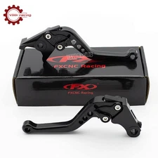 For Kawasaki KLR250 KLR650 1991-2006 07 CNC Adjustable Short Brake Clutch Levers