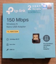 TP-Link TL-WN725N US Nano 150Mbps Wireless N USB Adapter - Brand New