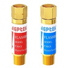 AGPTEK Oxygen Acetylene Flashback Arrestors Set 0.5625 inches, Copper