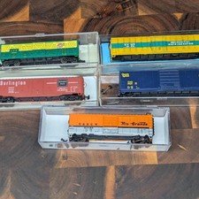 5 N Gauge Cars Rio Grande D&RGW 60062 Burlington Route & NYC Mechanical Refridge