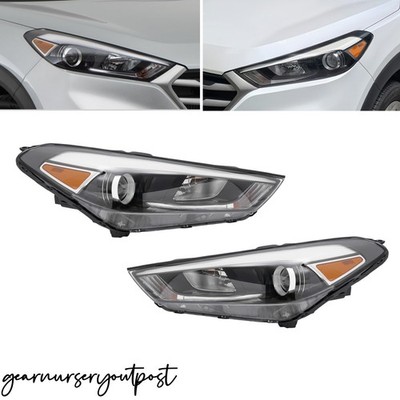 For 2016 2017 2018 Hyundai Tucson Halogen Left & Right Headlight Headlamps NEW