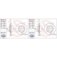 2X Brembo Bremsscheiben 295Mm InnenbelÜFtet Vorne Passend FüR Mazda 3 CX-30 | 09