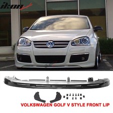 Fits 05-09 Volkswagen Gti Jetta V-style Front Bumper Lip Spoiler Unpainted Pu Fits 05-09 Volkswagen Gti Jetta V-style Front Bumper Lip Spoiler Unpainted Pu