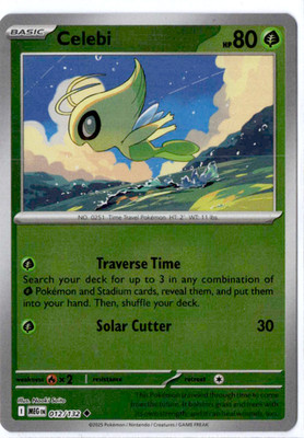 Celebi - 012/132 - Reverse Holo - Pokemon Mega Evolution