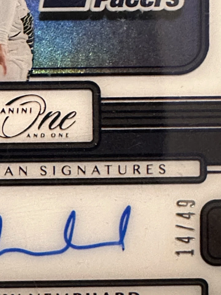 2022-23 Panini One /49 Rookie Autographs Andrew Nembhard - Image 2 of 3