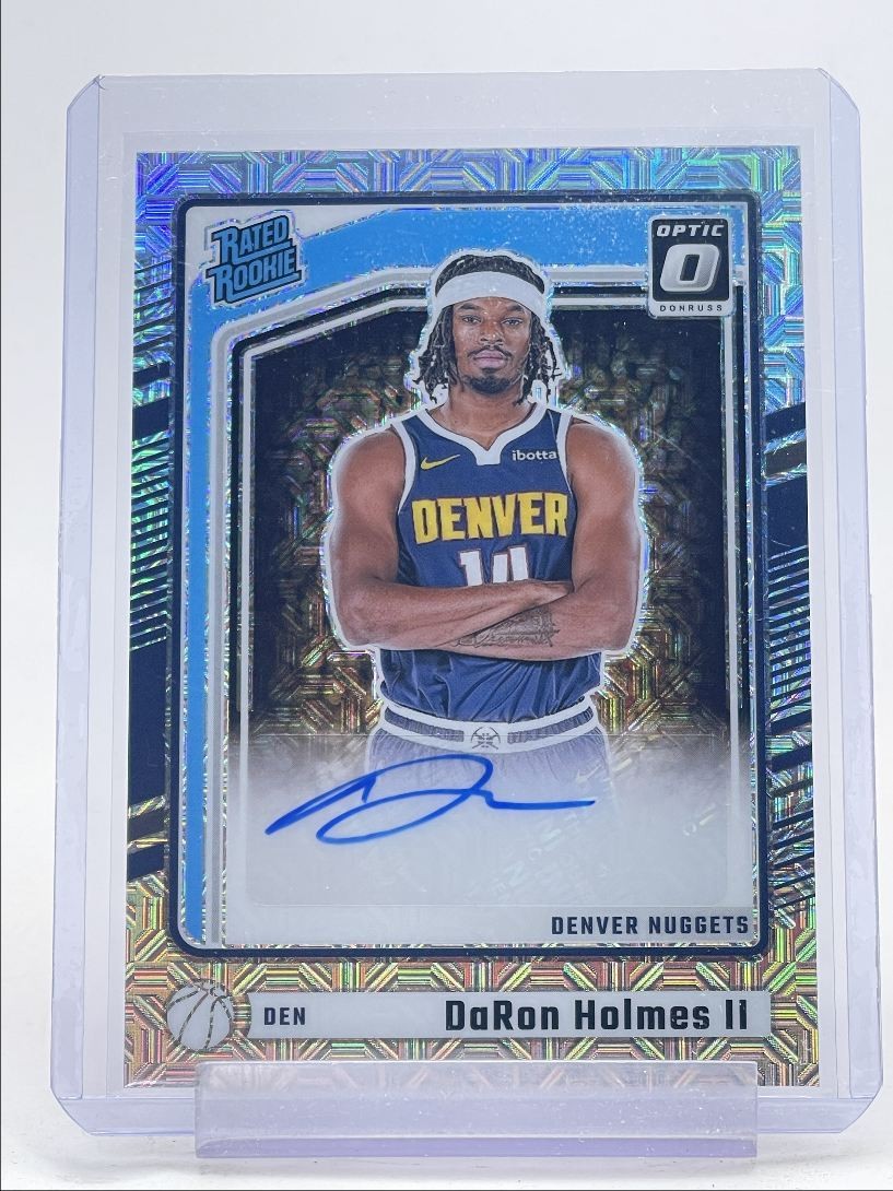 DARON HOLMES II 2024-25 DONRUSS OPTIC RATED ROOKIE CHOICE PRIZM RC AUTO Q0234